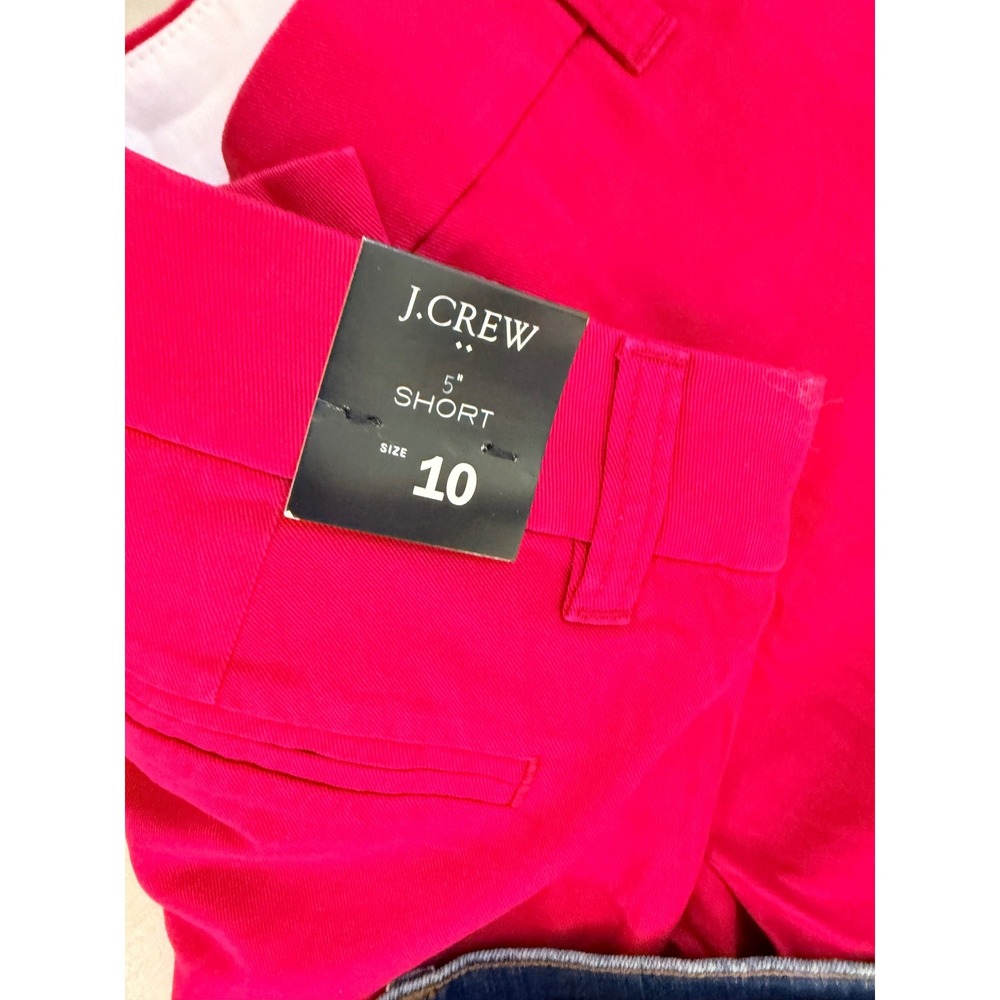 J Crew Shorts Bundle Womens Sz 10 Pink Chino Denim Patch Pocket Summer NWT - Picture 8 of 9